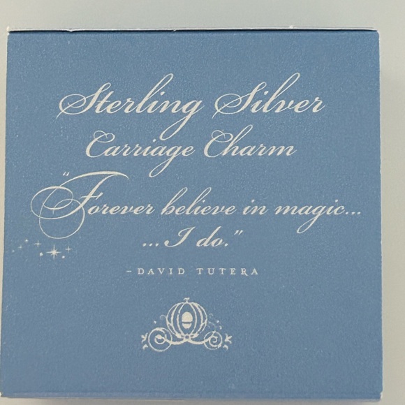 David Tutera Sterling Silver Cinderella Carriage Charm Sterling Silver BNWT - Picture 7 of 7